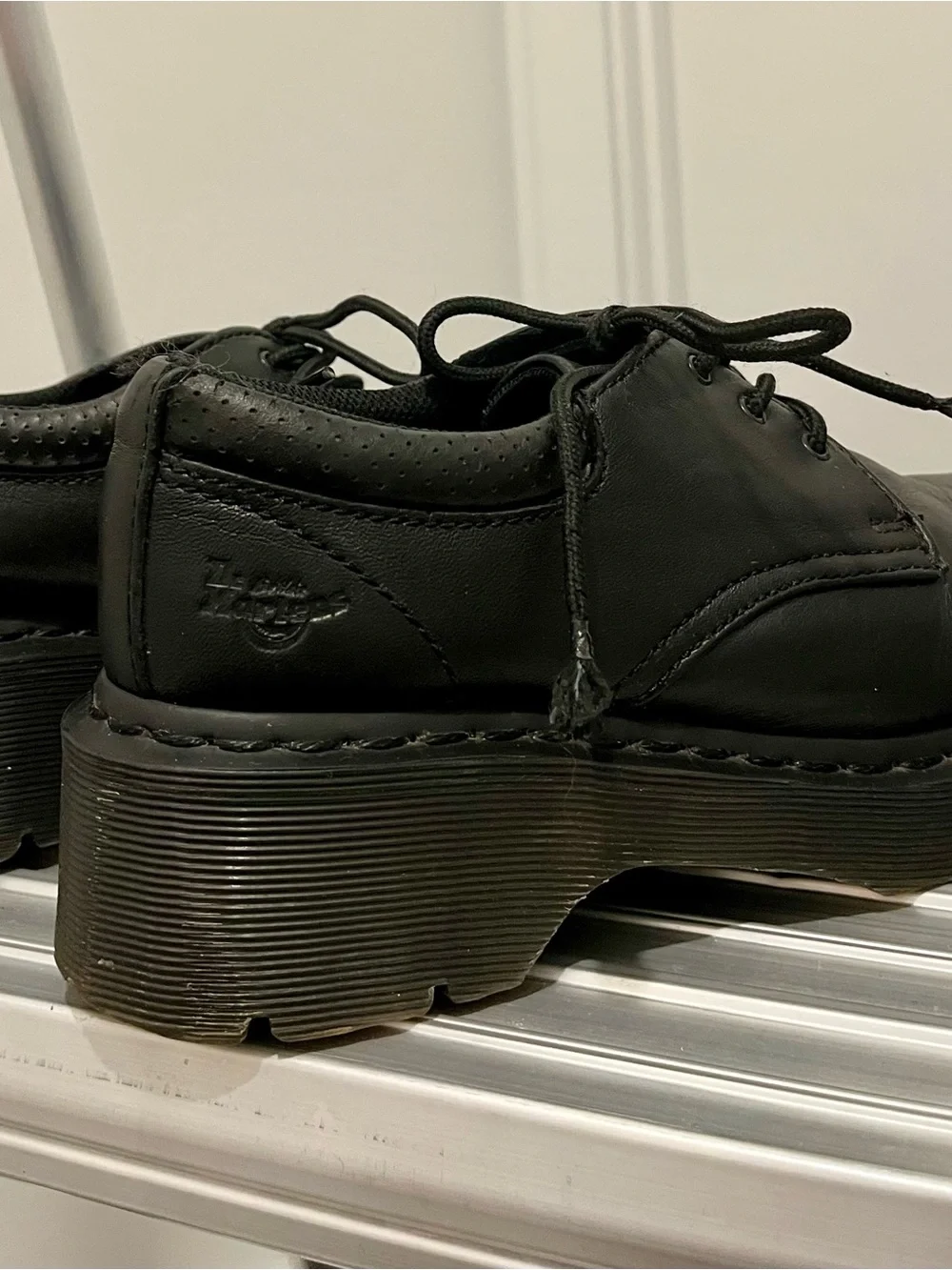 2012 Dr. Martens Black Lace-Up Air Cushion Creepers